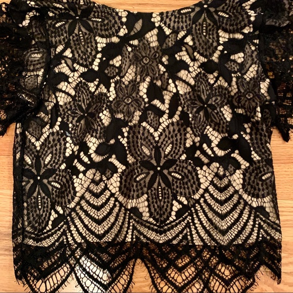 NWOT Express All Over Lace Tee, size S. - Picture 4 of 6